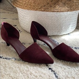 VINCE Aurelian D’Orsay Sz 9 Plum kitten pumps